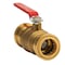 Quickfitting 1in Push-to-Connect x 1in Push-to-Connect Brass Full Port Ball Valve LF932R - alternate 1
